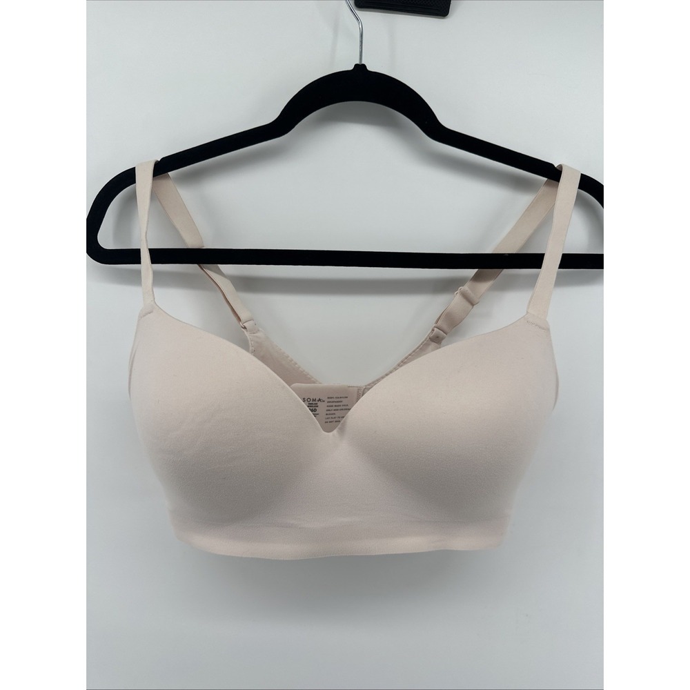 Soma 36D Enbliss Wireless Bra Light Beige/Porcelain